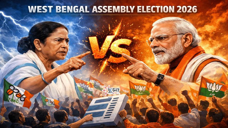 Election showdown Mamata vs Modi 2026 copy 800x450