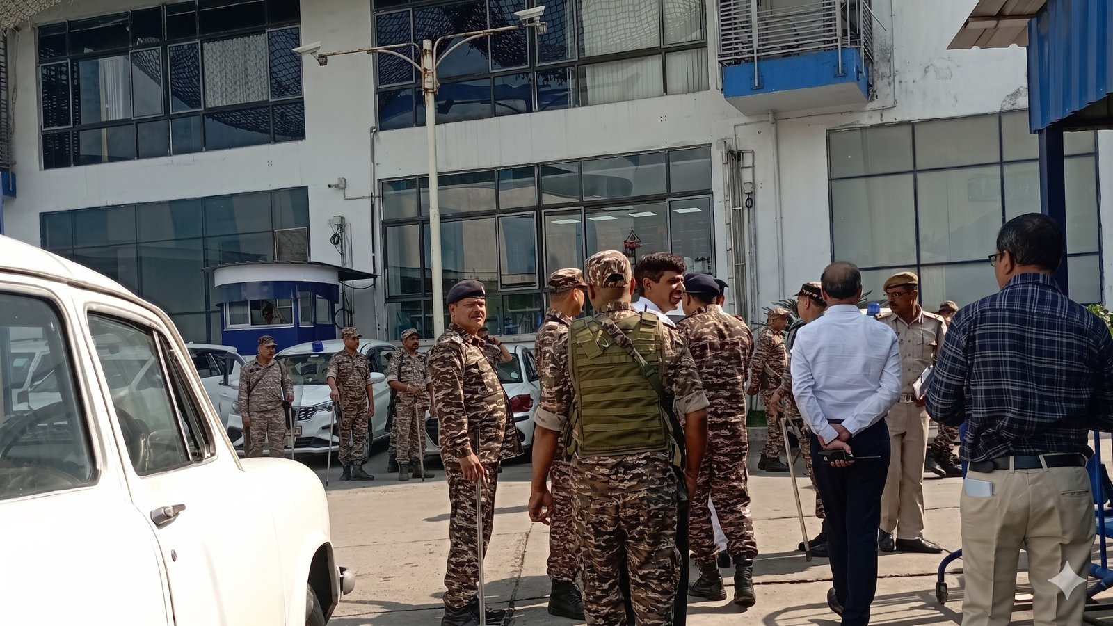 Bengal in a State of Siege Unprecedented Security by Central Forces at Nabanna